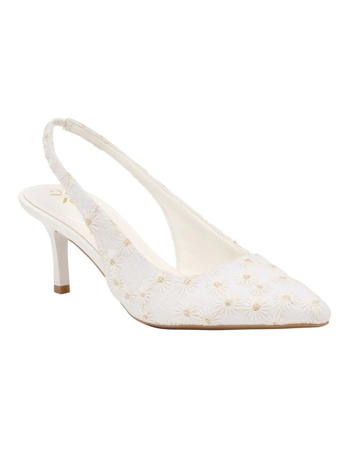 Kately Slingback Pump in White image 2