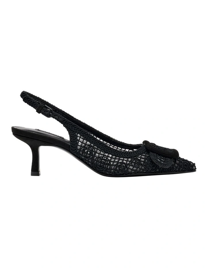 Nolla Slingback Pump in Black image 1