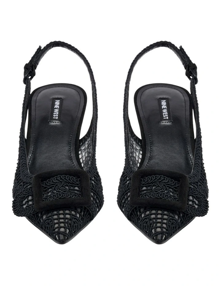 Nolla Slingback Pump in Black image 3