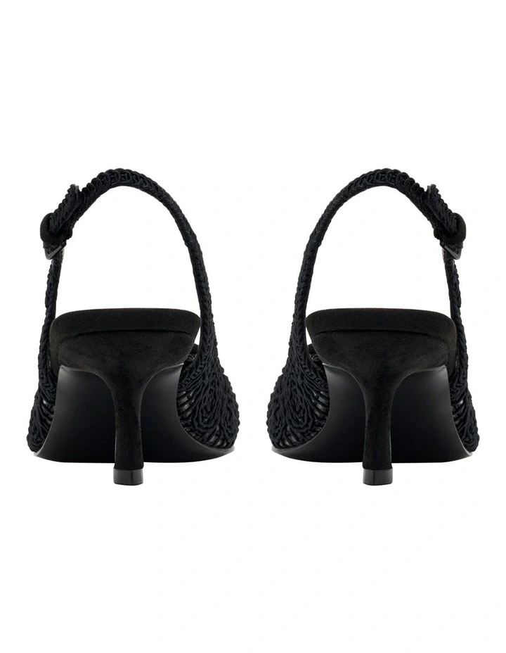 Nolla Slingback Pump in Black image 4