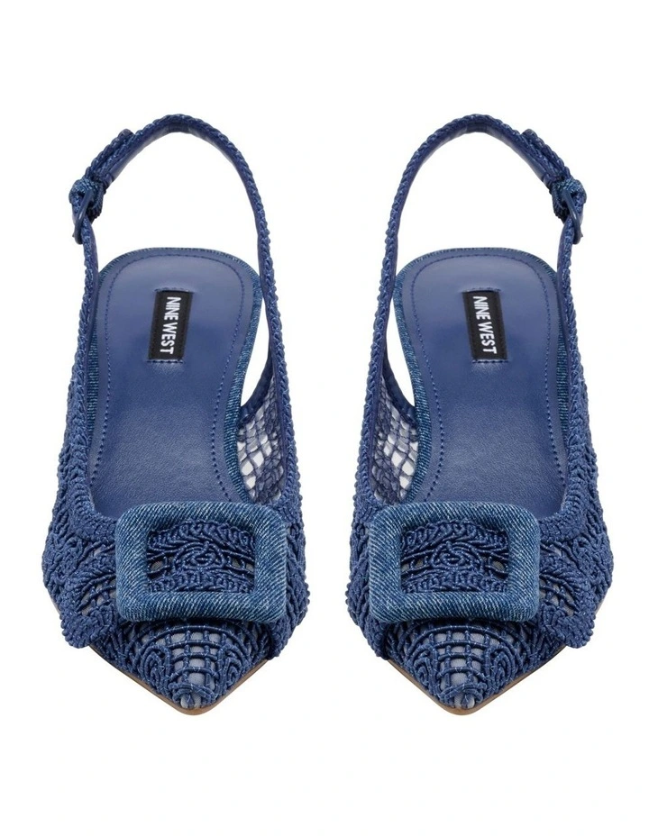 Nolla Slingback Pump in Blue image 3