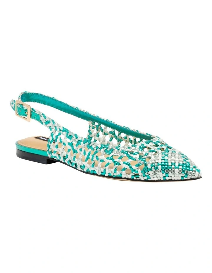 Soel Flat Shoe in Green image 2