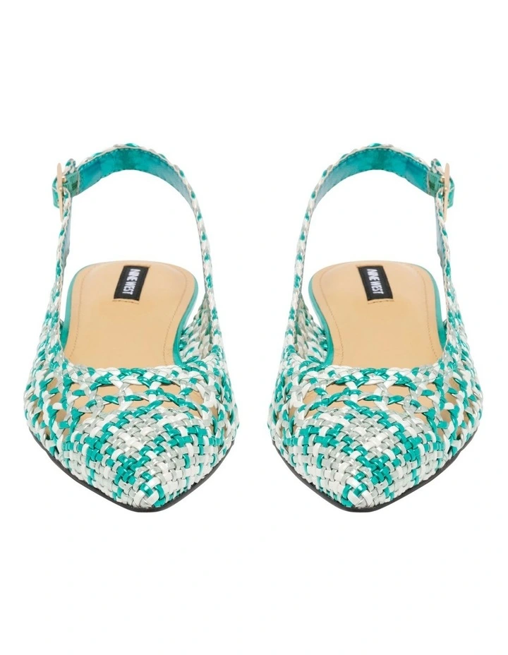 Soel Flat Shoe in Green image 3