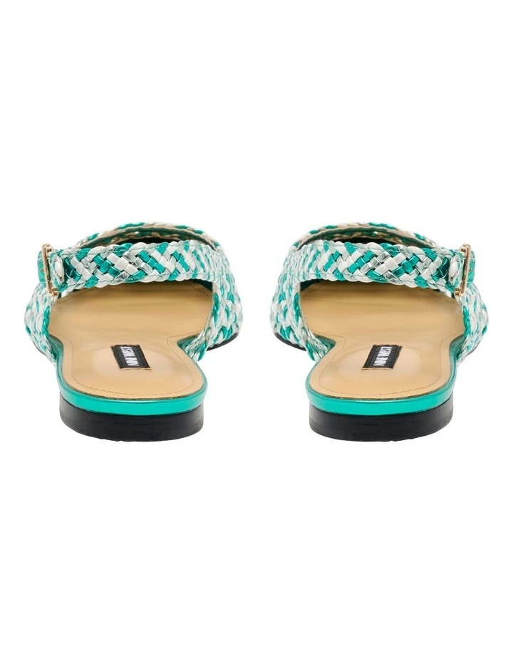 Soel Flat Shoe in Green image 4