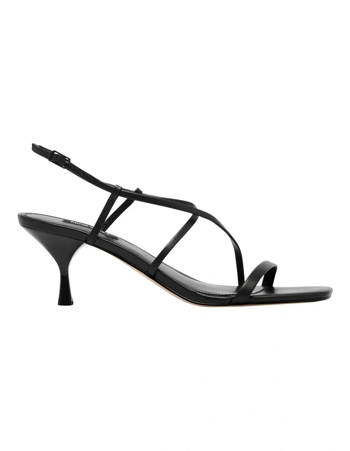Haya Heeled Sandal in Black image 1