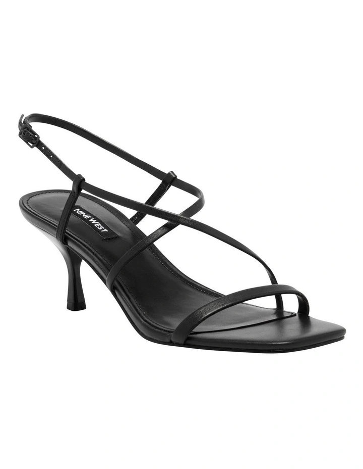 Haya Heeled Sandal in Black image 2