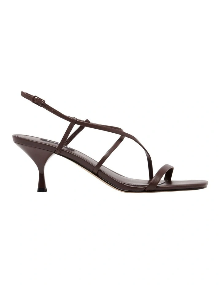 Haya Heeled Sandal in Brown image 1