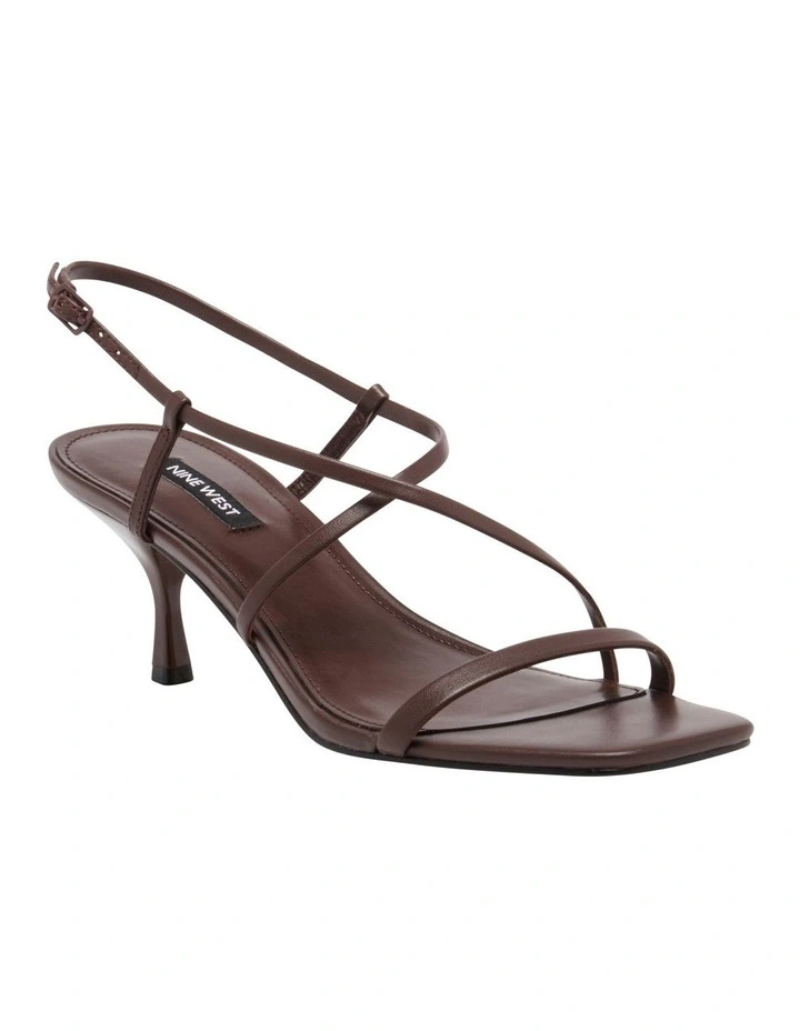 Haya Heeled Sandal in Brown image 2