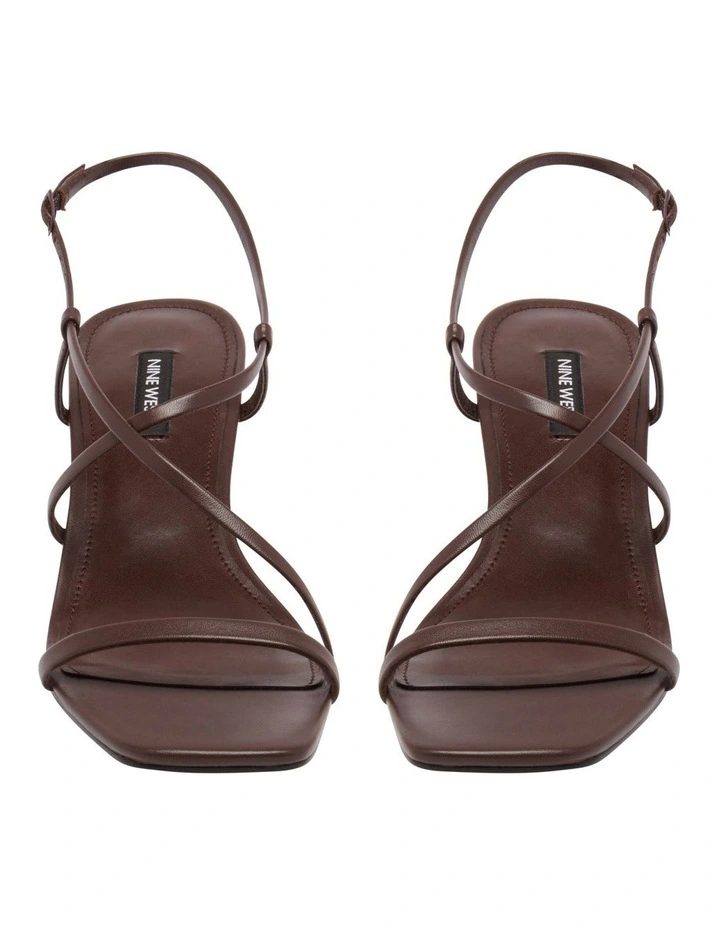 Haya Heeled Sandal in Brown image 3