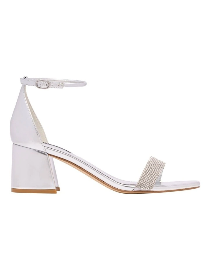 Gretale Heeled Sandal in Silver image 1