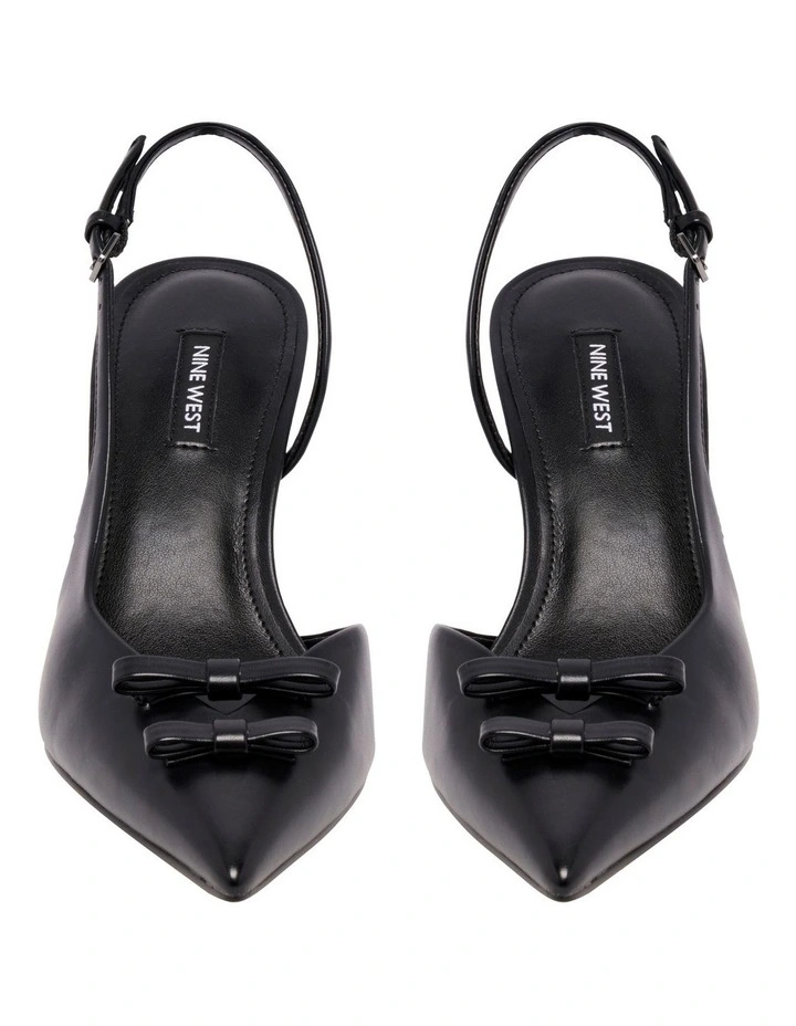 Rennie Slingback Pump in Black image 3