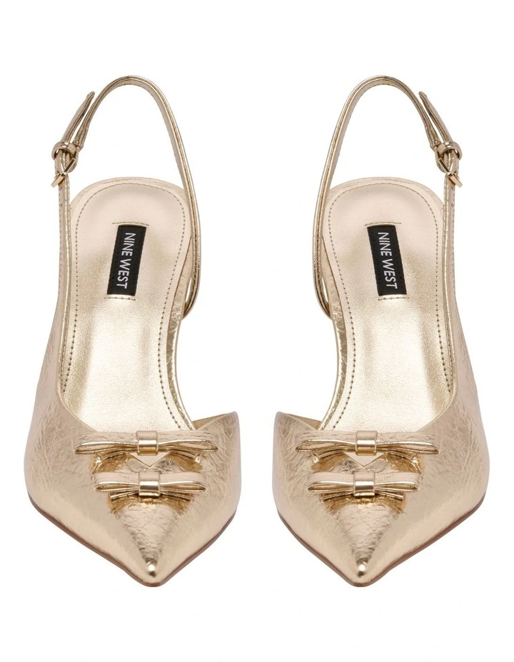 Rennie Slingback Pump in Gold image 3