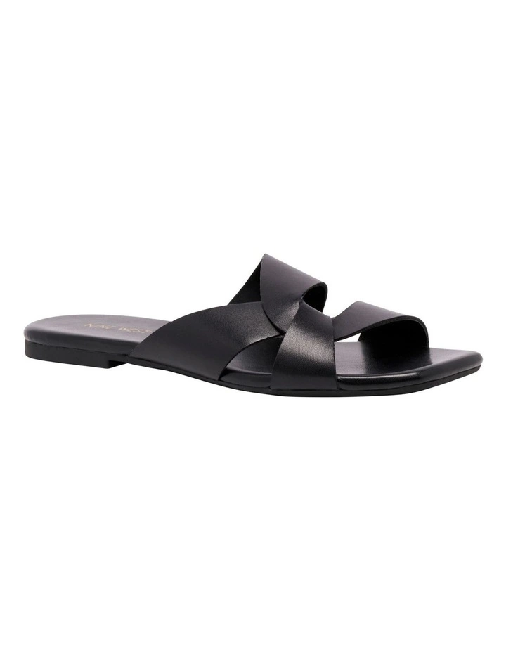 Finora Flat Sandal in Black image 2