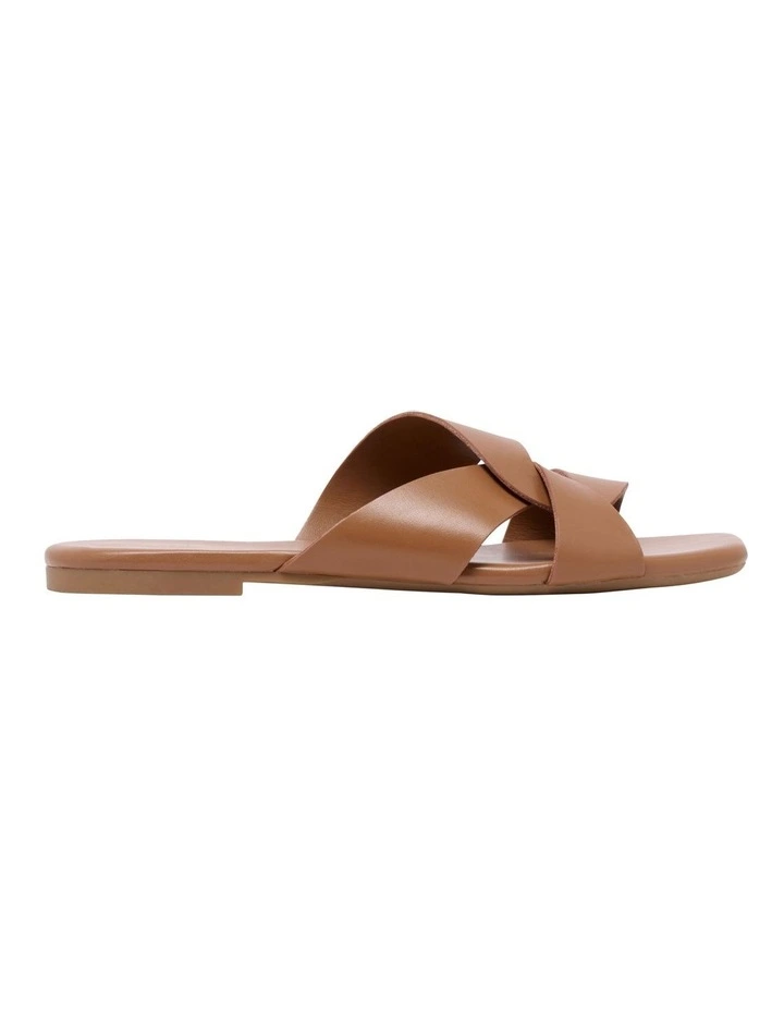 Finora Flat Sandal in Brown image 1