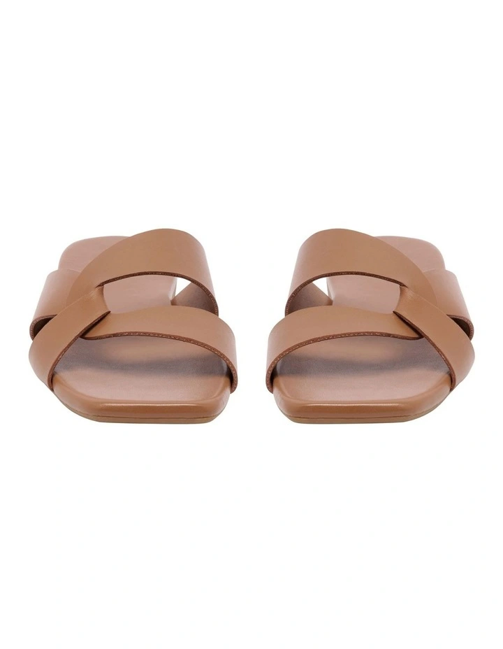 Finora Flat Sandal in Brown image 3