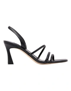 Nelen Heeled Sandal in Black