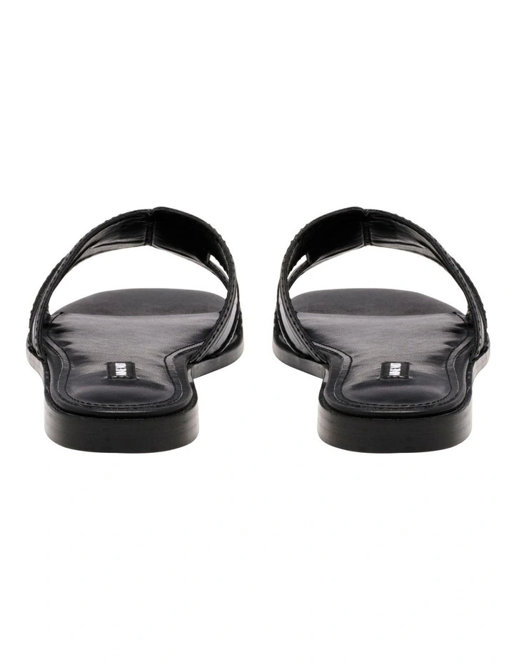 Darline Flat Sandal in Black image 4
