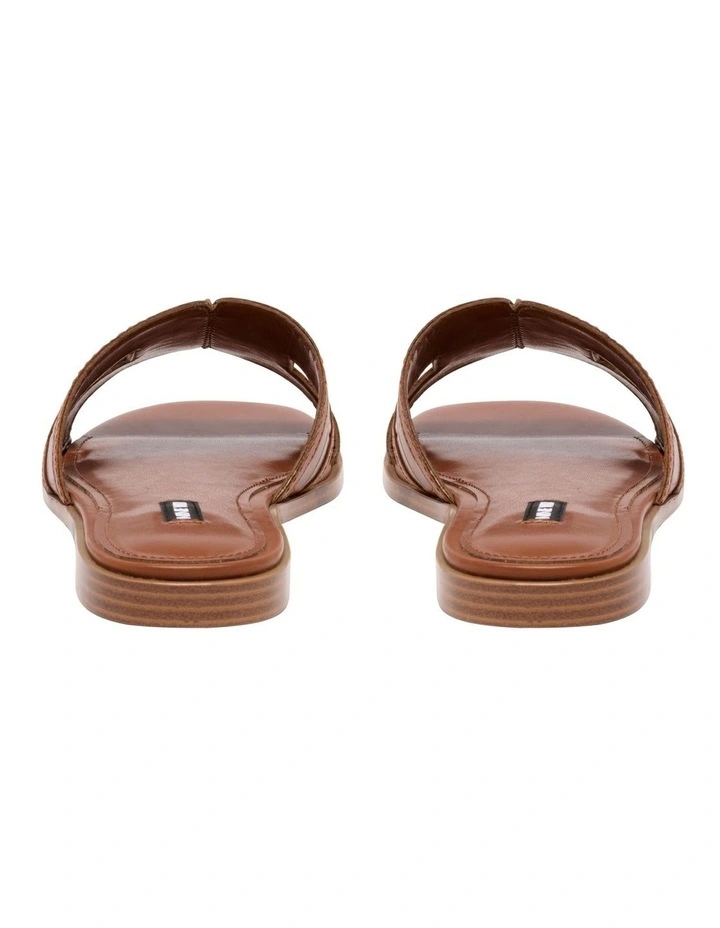 Darline Flat Sandal in Brown image 4