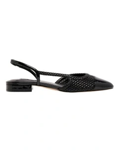 Dresa Slingback Flat in Black