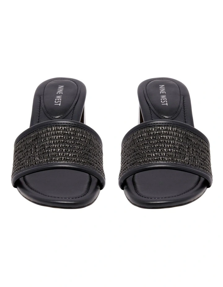 Fins Heeled Sandal in Black image 3