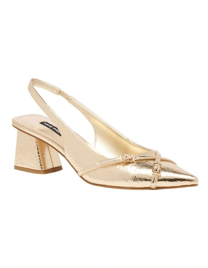 Linsky Pump in Gold image 2
