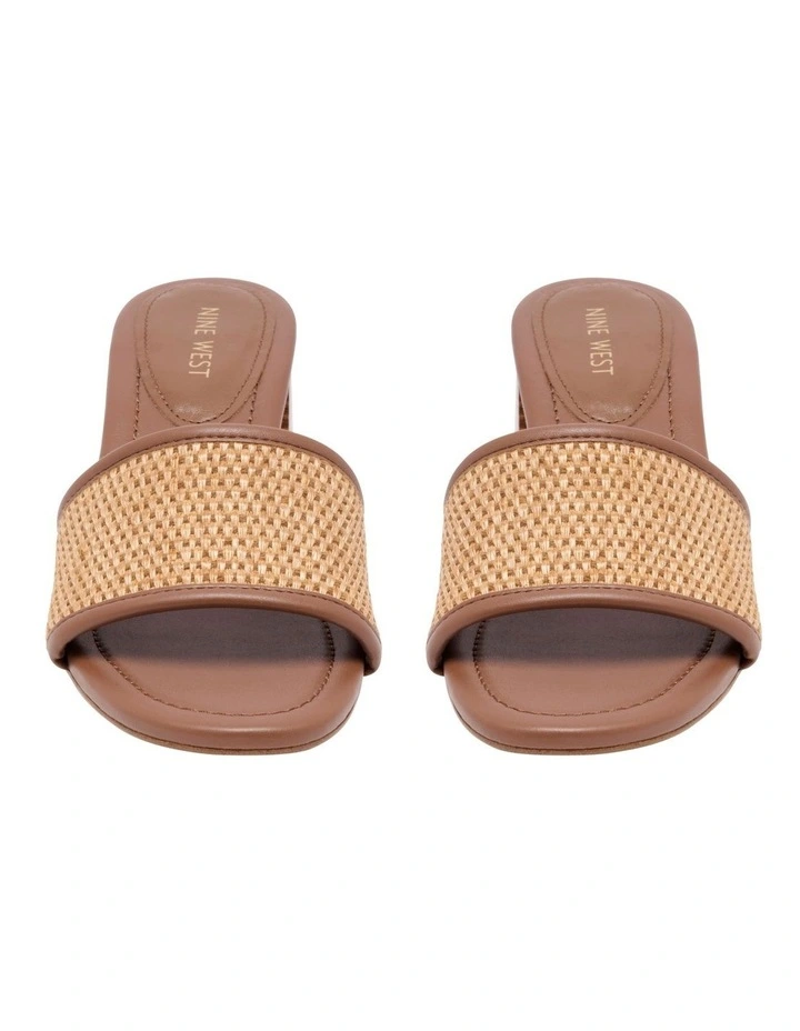 Fins Heeled Sandal in Brown image 3