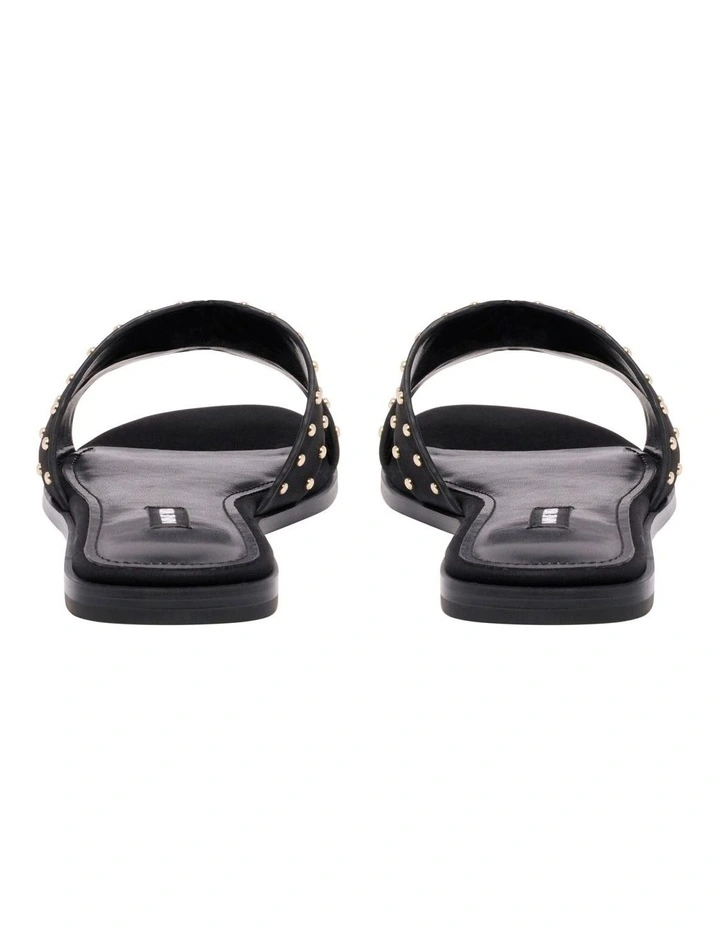 Giny Flat Sandal in Black image 4