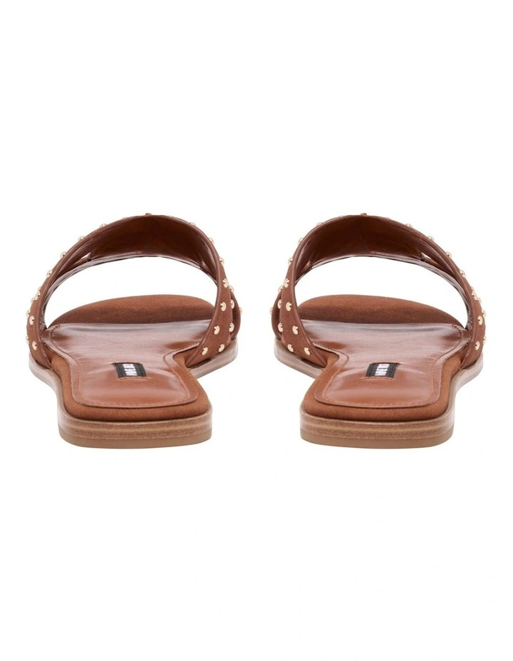 Giny Flat Sandal in Tan image 4