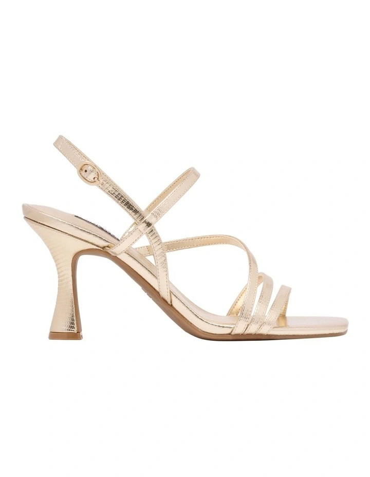 Spela Heeled Sandal in Gold image 1