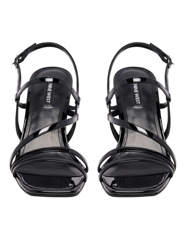 Spela Heeled Sandal in Black image 3