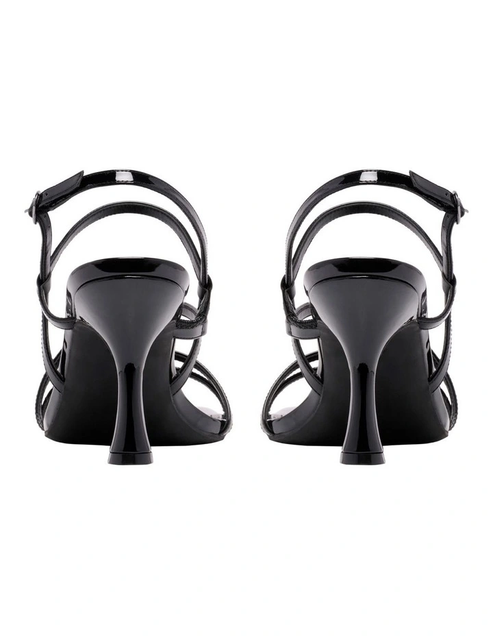 Spela Heeled Sandal in Black image 4
