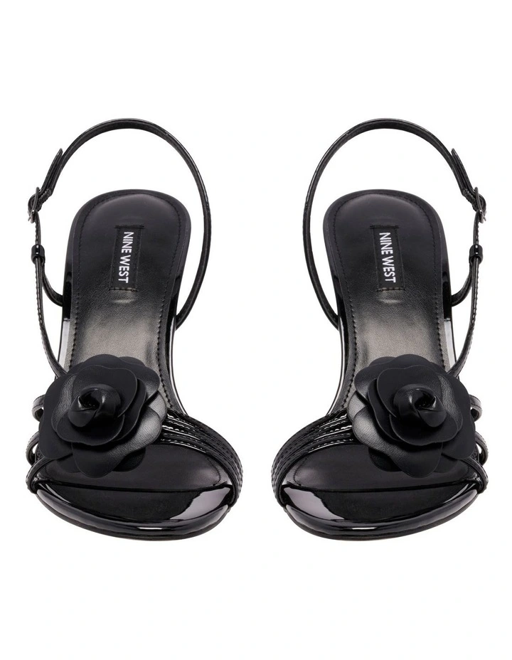 Herbs Heeled Sandal in Black image 3