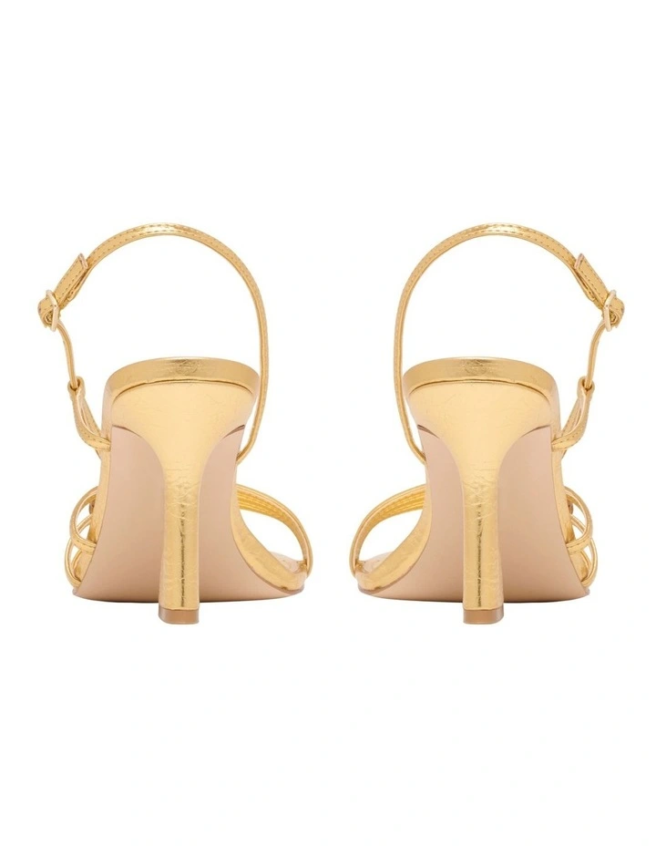 Herbs Heeled Sandal in Gold image 4