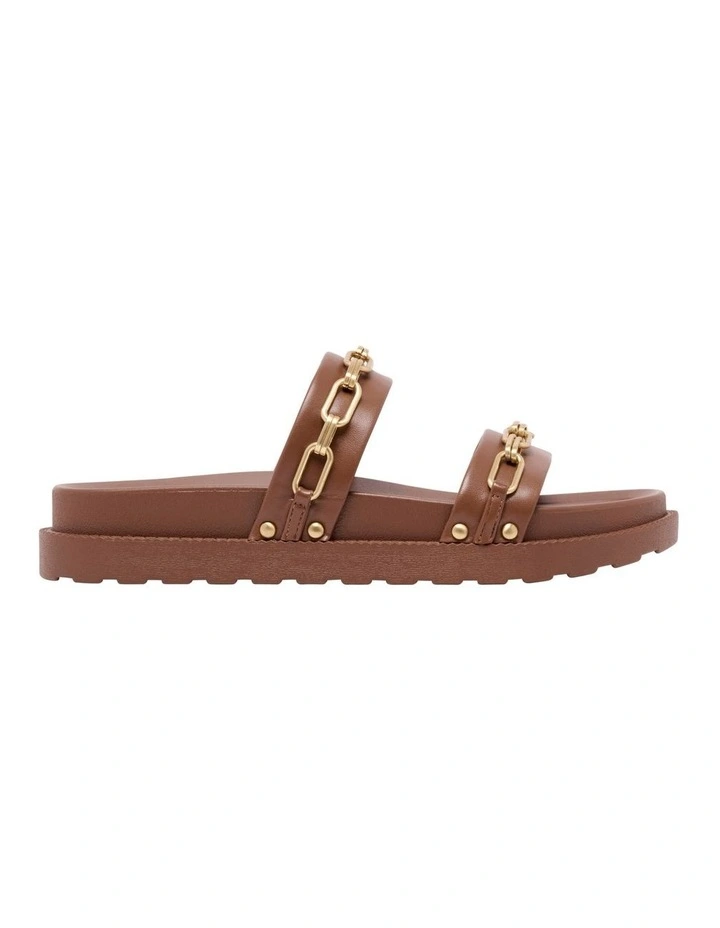 Nunas Flat Sandal in Tan image 1