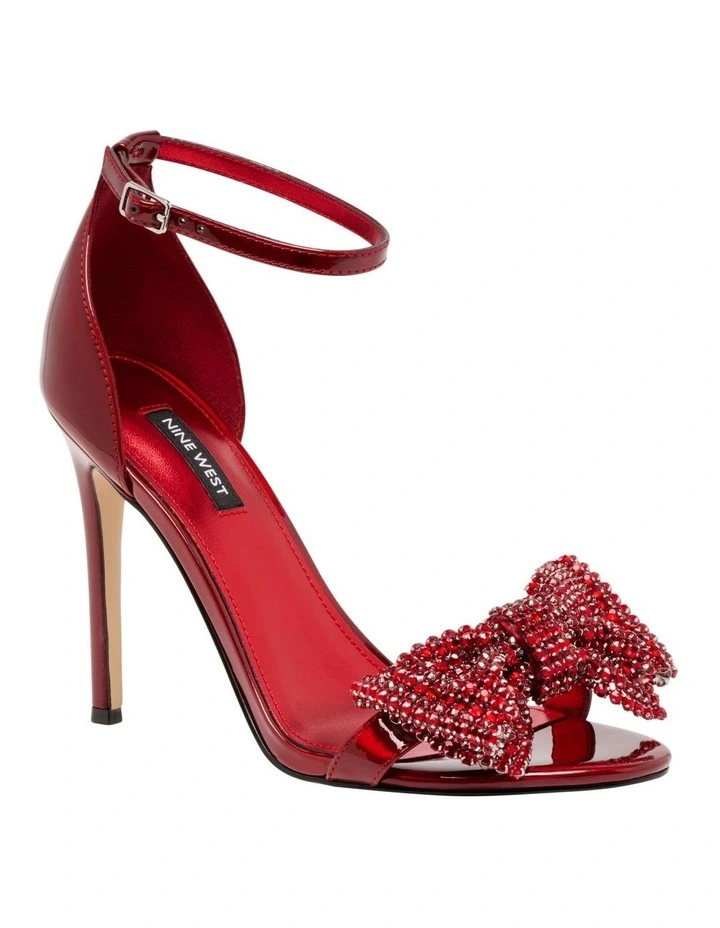 Tansie Heeled Sandal in Red image 2