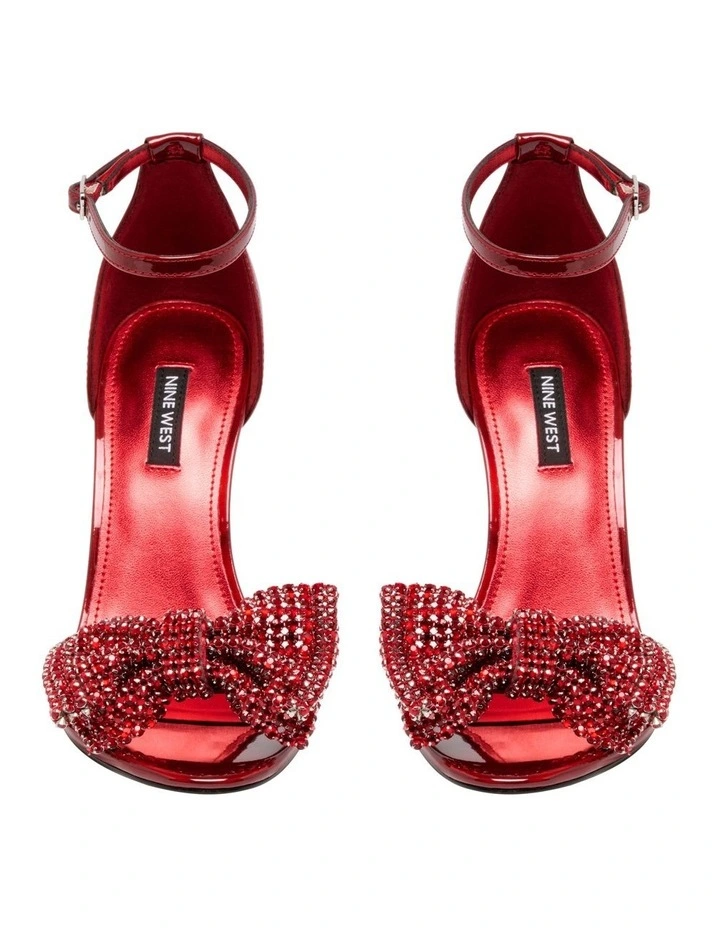 Tansie Heeled Sandal in Red image 3