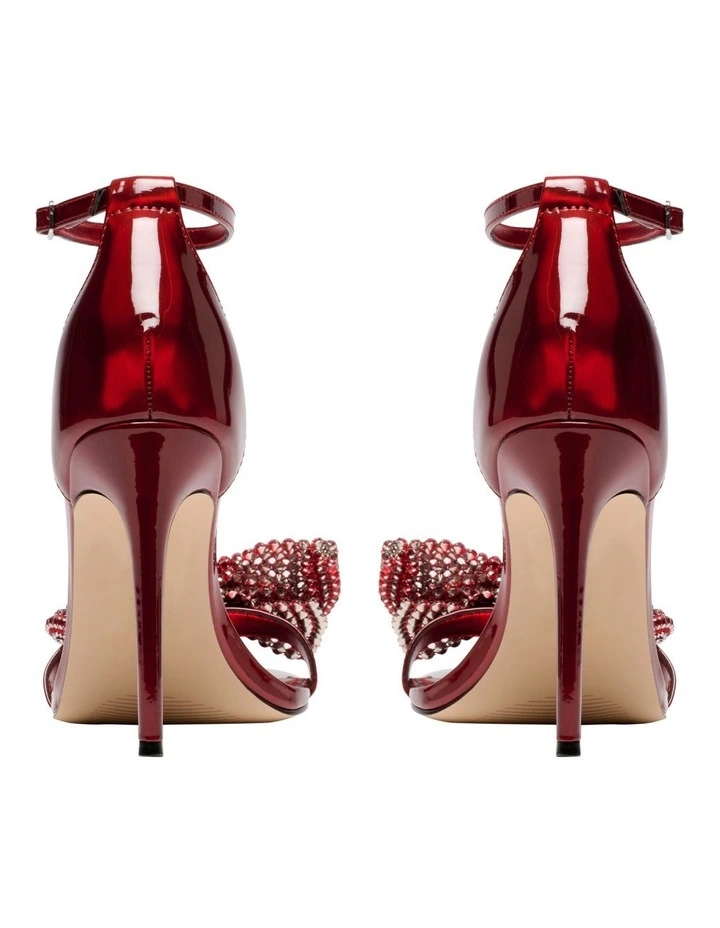 Tansie Heeled Sandal in Red image 4