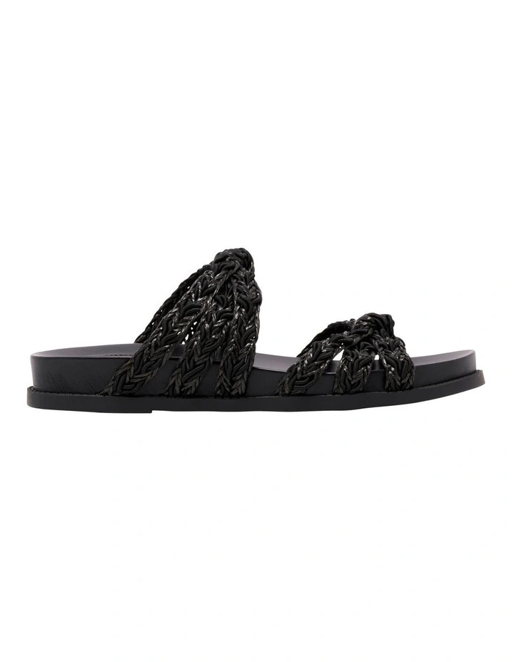 Gilma Flat Sandal in Black image 1