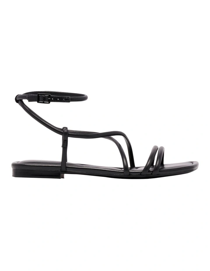 Labrey Flat Sandal in Black image 1