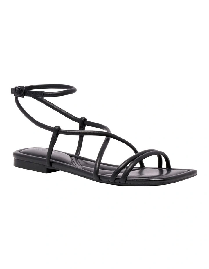 Labrey Flat Sandal in Black image 2