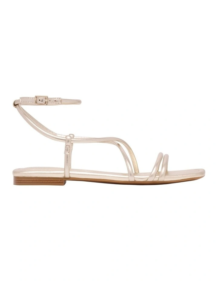 Labrey Flat Sandal in Gold image 1