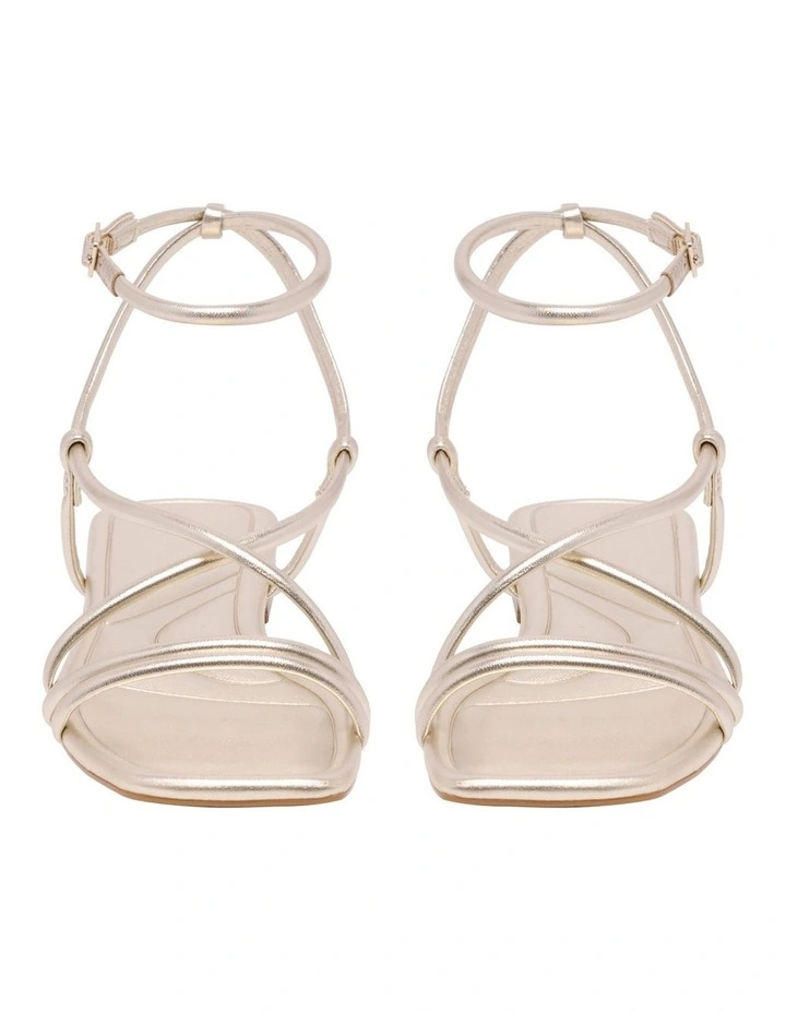 Labrey Flat Sandal in Gold image 3