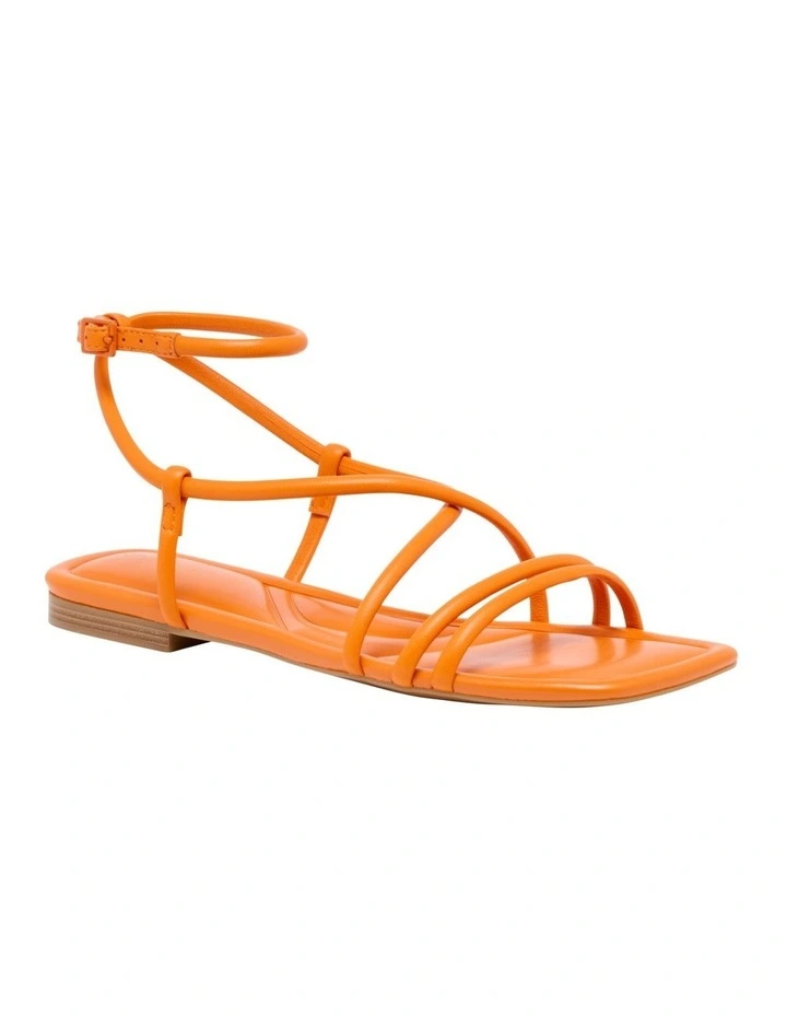 Labrey Flat Sandal in Orange image 2