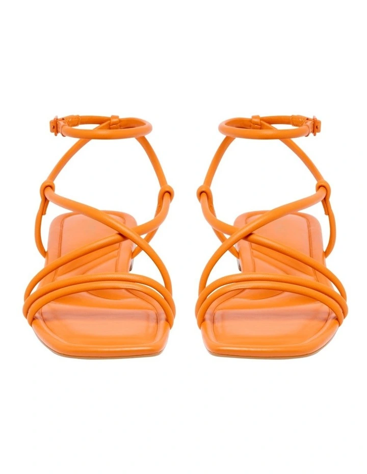 Labrey Flat Sandal in Orange image 3