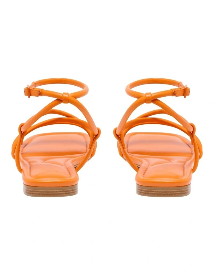 Labrey Flat Sandal in Orange image 4