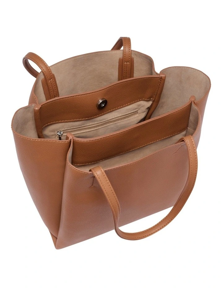 Sloane Tote in Tan image 3