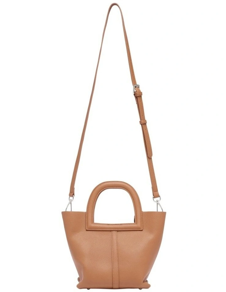 Leo Top Handle Bag in Tan image 3