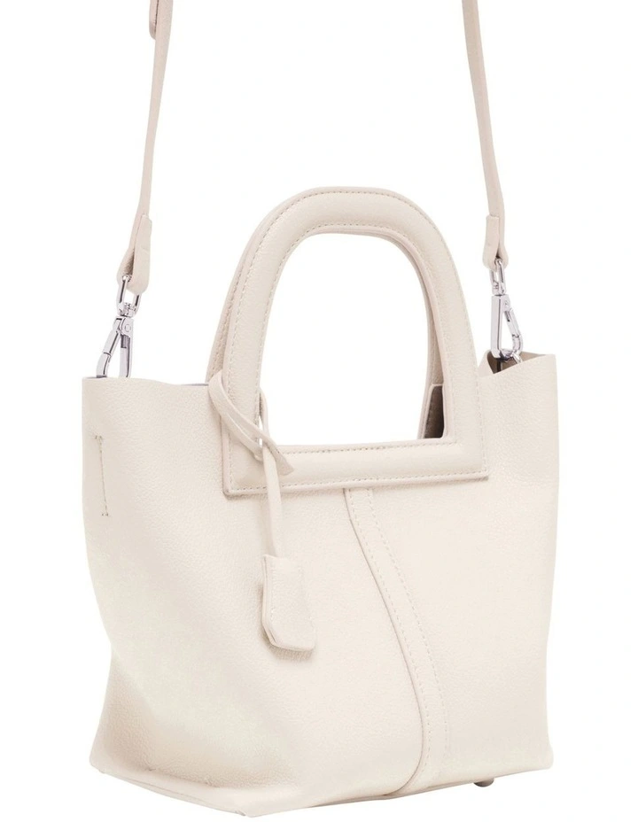 Leo Top Handle Bag in Cream image 2