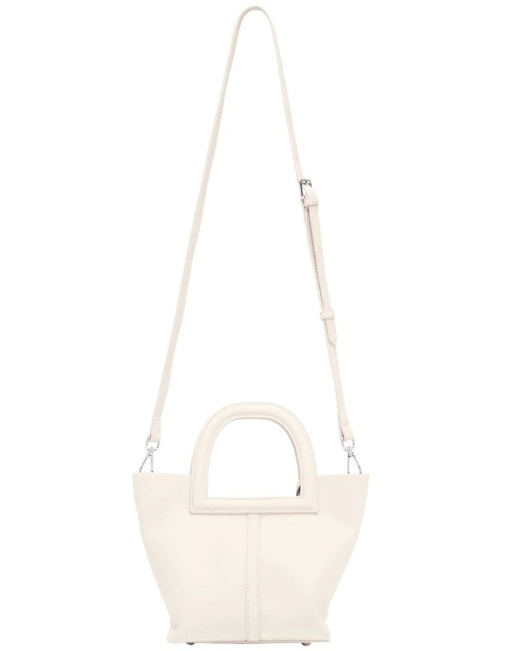 Leo Top Handle Bag in Cream image 3
