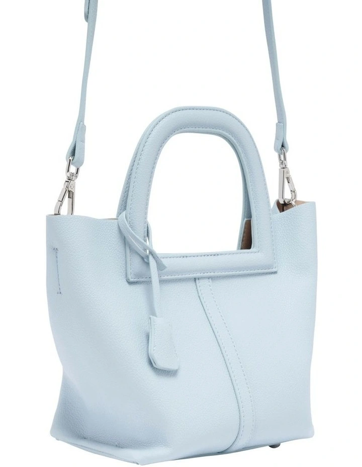 Leo Top Handle Bag in Light Blue image 2